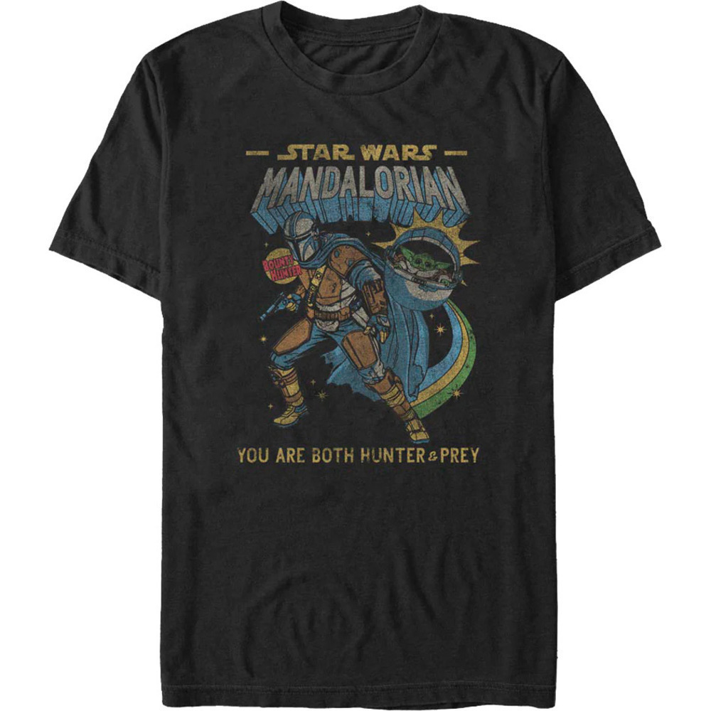 The Mandalorian Both Hunter Prey Star Wars Graphic Fan T-Shirt